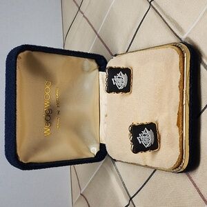 Wedgwood cufflinks black Jasper ⚫️